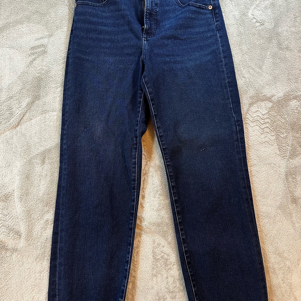 Express Blue Straight-Leg Jeans Classic Fit